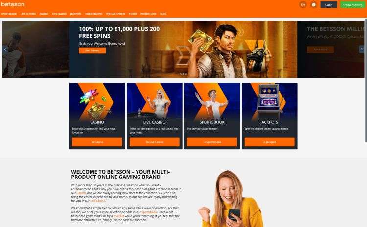 Betsson Casino review rtp